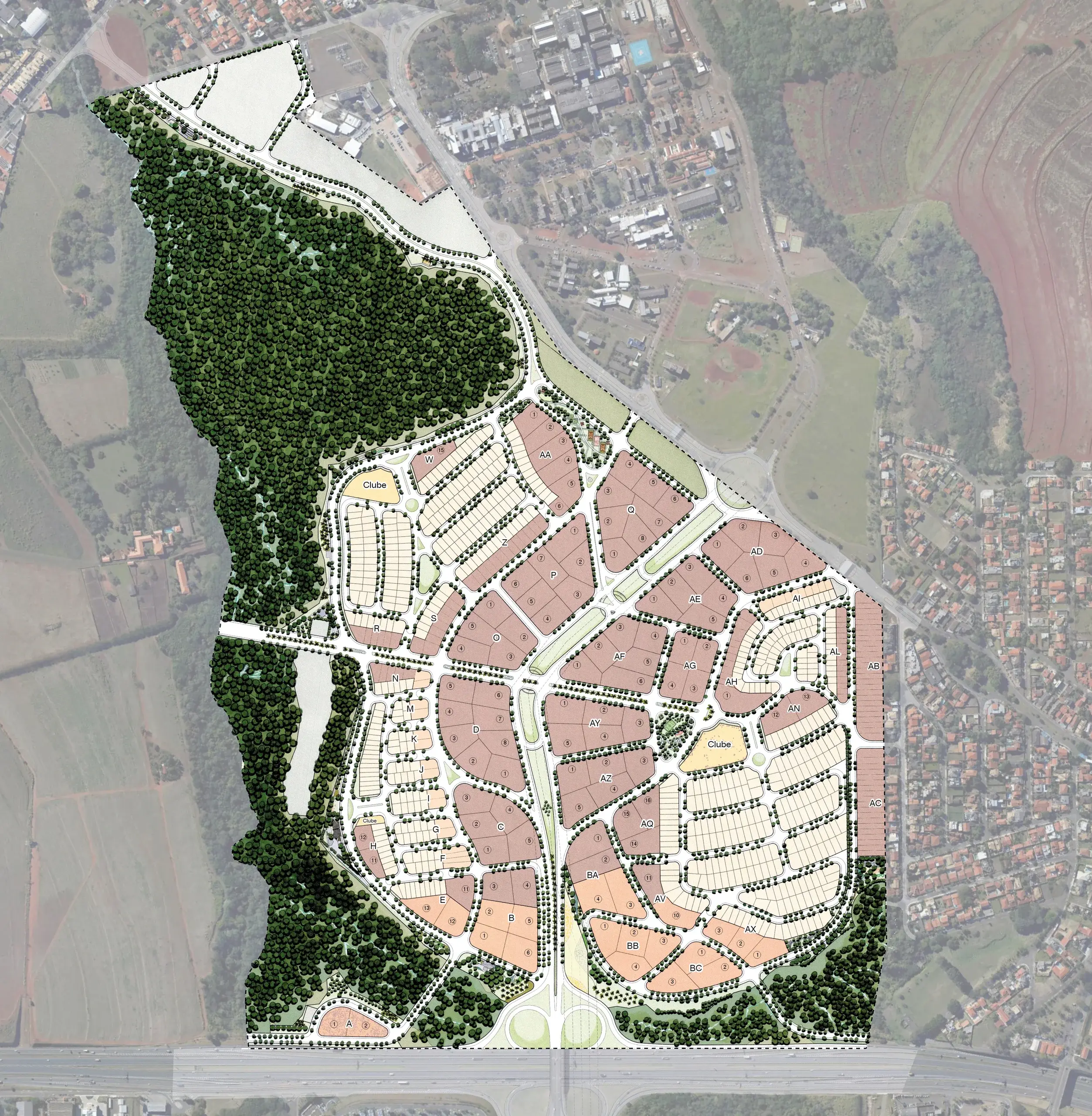 Master plan do Parque Alphaville Campinas, em Campinas