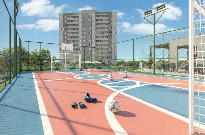 Quadra do Parque Alto Mangará, em Campinas