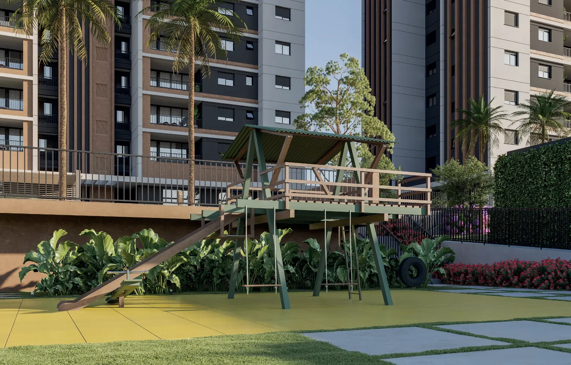 Casa do Tarzan do WYN Residence Le Monde, em Campinas