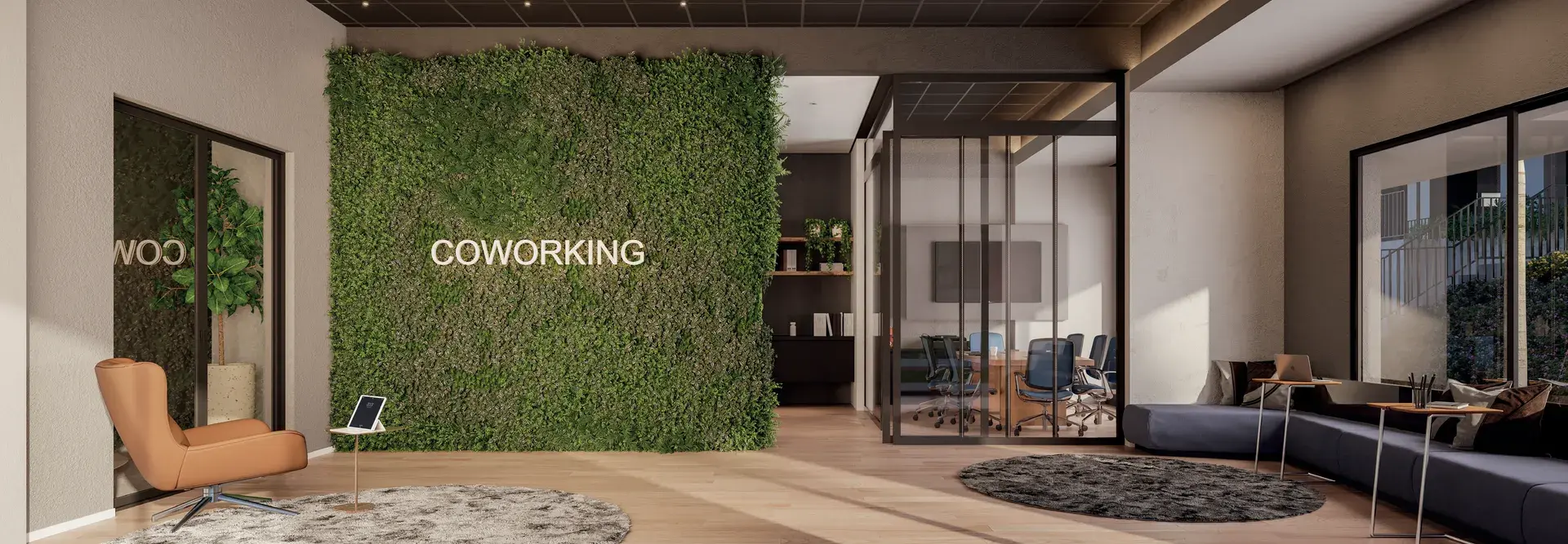 Coworking do WYN Residence Le Monde, em Campinas